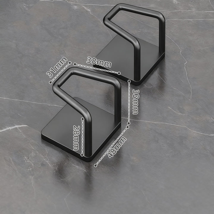 Stainless steel wall hooks without drilling, set of 6/8
