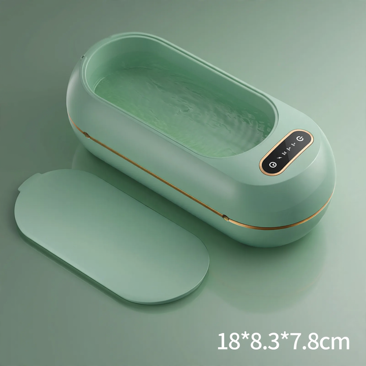 Ultrasonic cleaning device for glasses and jewelry