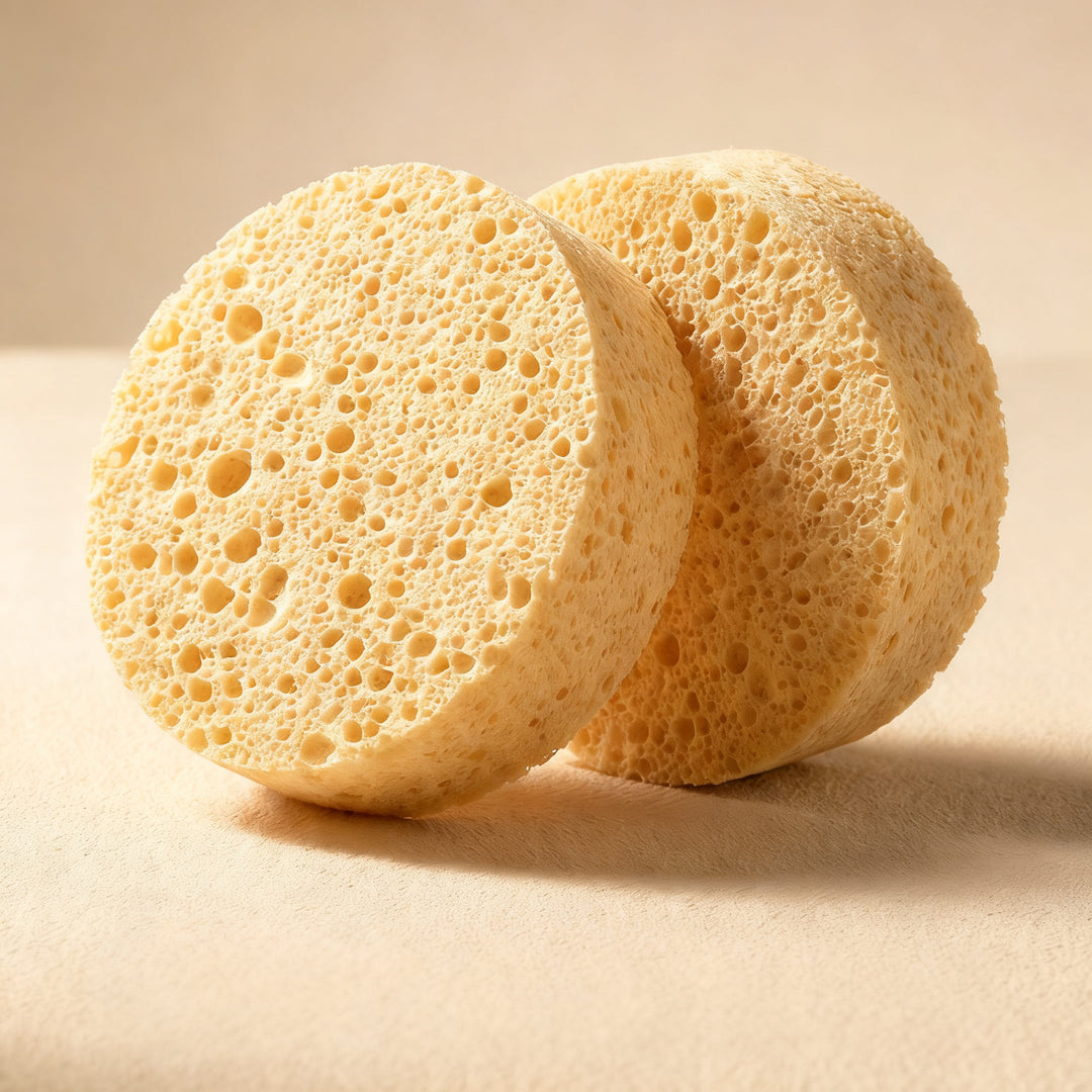 Wood fiber sponge for cleaning and washing