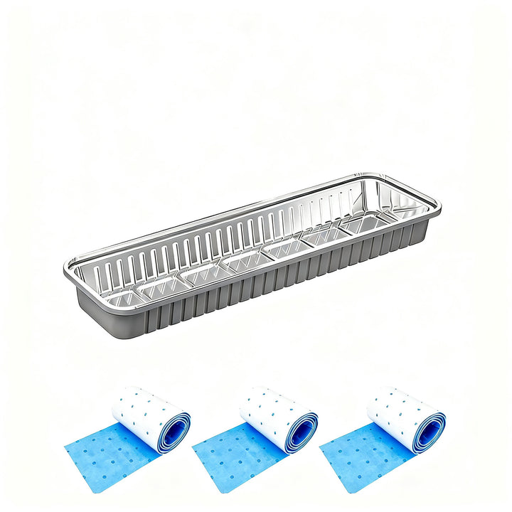 Disposable aluminum oil pan for extractor
