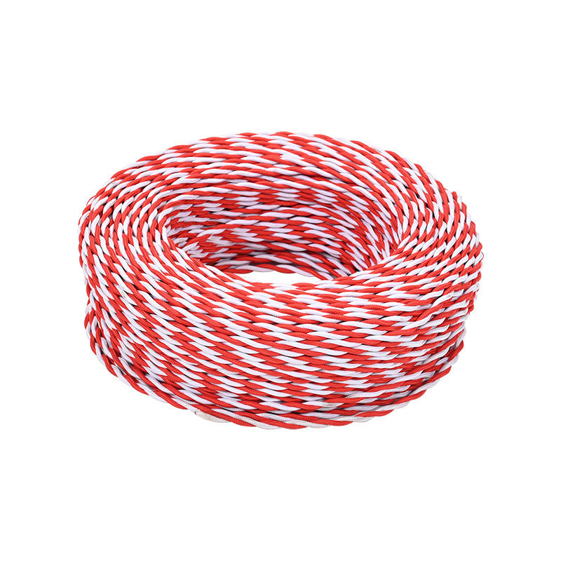 Textile-encased power cable 2×0.75 mm²