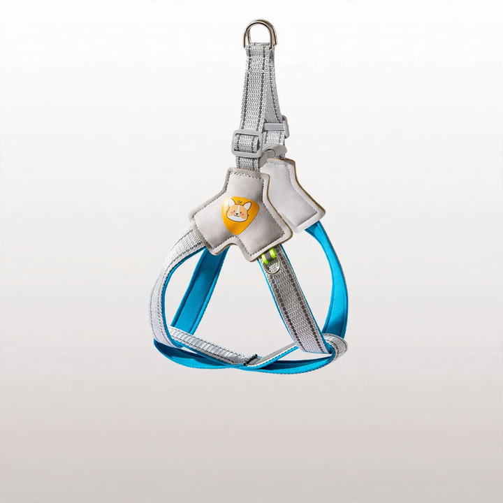 Dog harness with double ring, breathable, various sizes