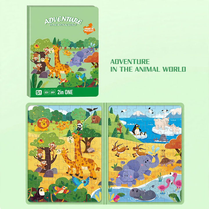 Wood Puzzle Set Little Explorer, 6 Designs