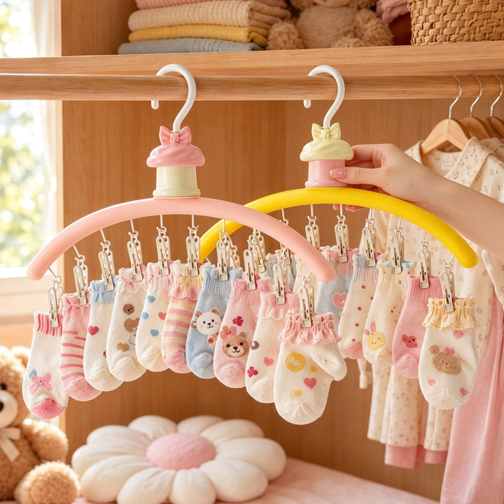 Clothes drying rack with clips, 260 g