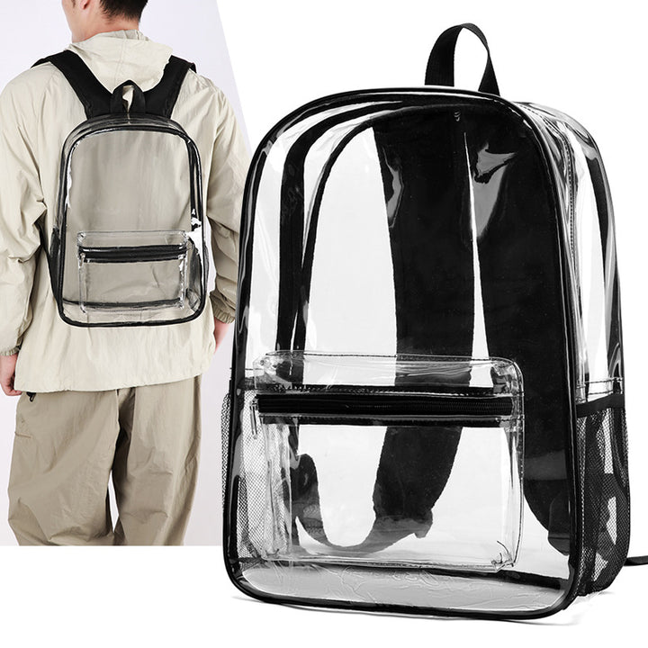 Transparent PVC backpack, waterproof