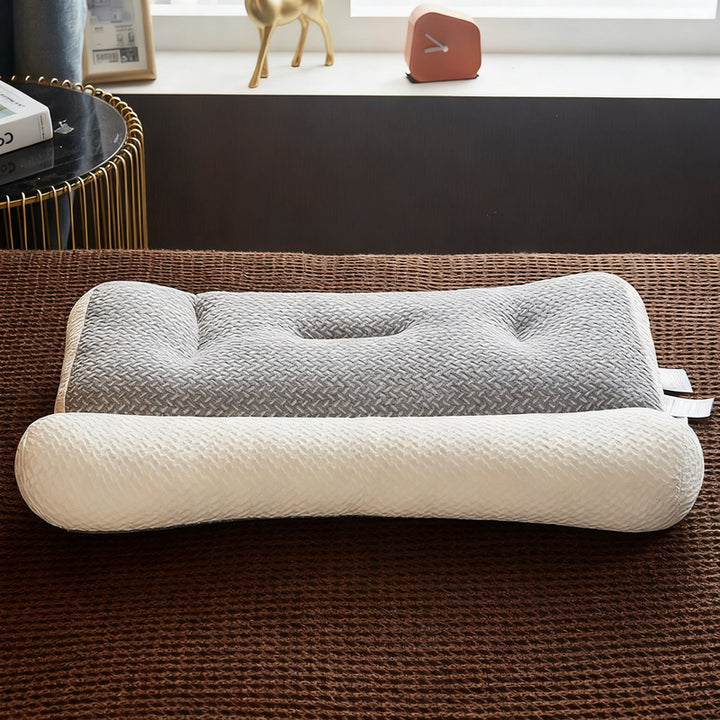Neck support pillow with soy fiber filling