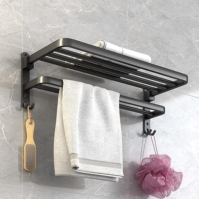 Towel holder with suction cups | Easy installation, secure hold | Stornfield