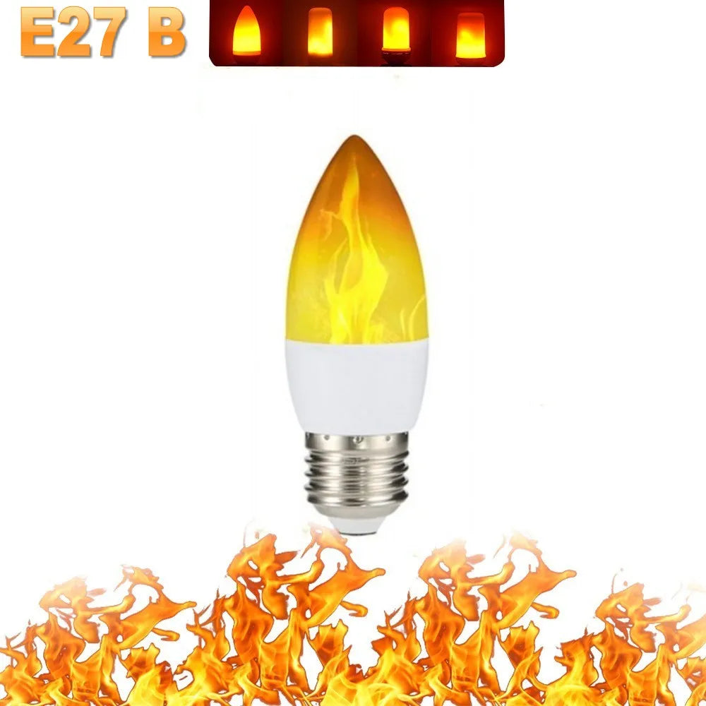 LED FLAME LIGHT PARTY LAMP - 4 MODES FIRE SIMULATION | Stornfield