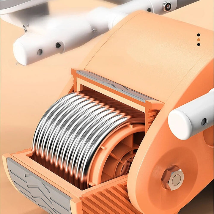 Automatic recoil wheel with elbow support | Stornfield