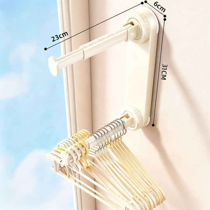 Suction Cup Clothes Rack, extensible