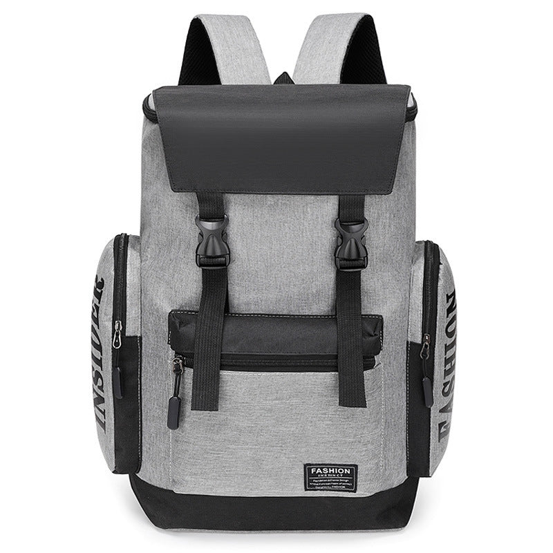 Men's canvas backpack, up to 16-inch laptop, breathable