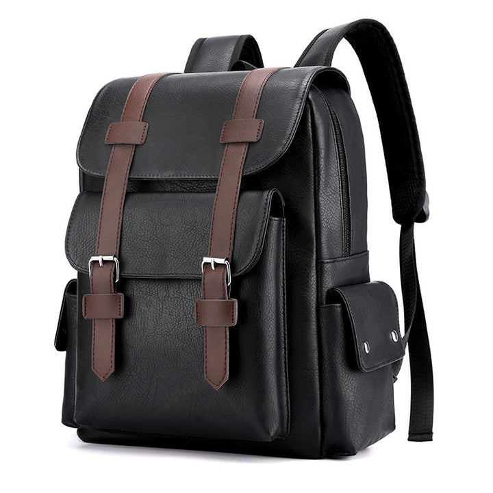 Backpack made of PU leather, 20–35 L, model 975