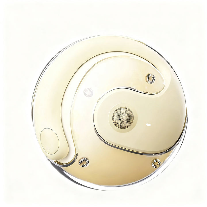 Bluetooth earbuds, open-ear design, sporty
