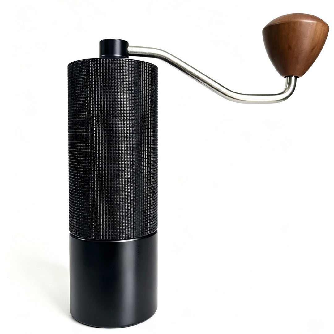 Hand coffee grinder with steel core, luxury design