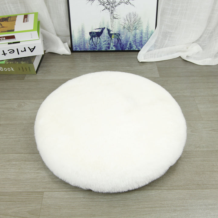 Round seat cushion made of cotton and linen