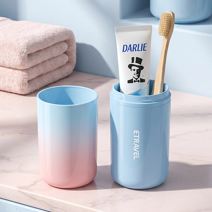 Portable dental care set for travel