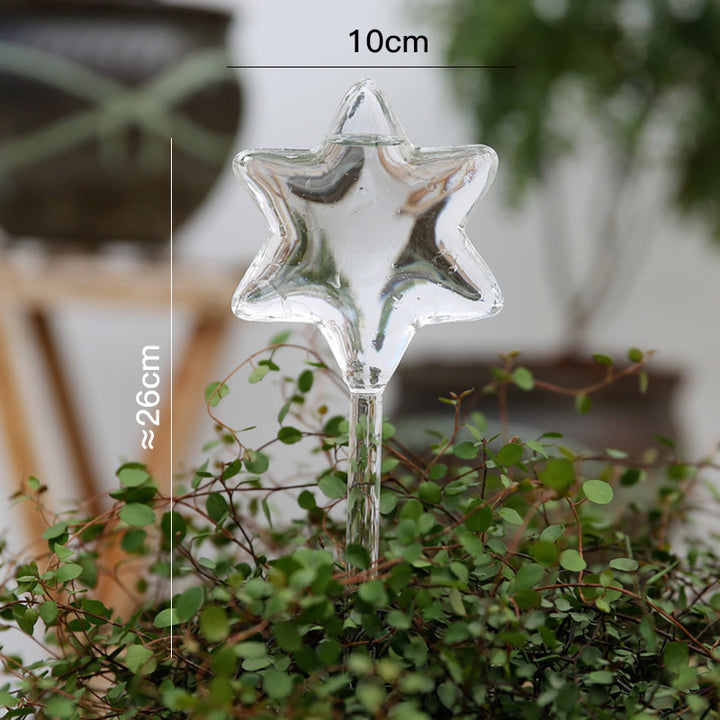 Glass drinkers for plants, various shapes