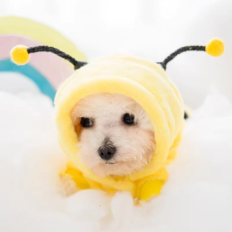 Fleece costume for dogs and cats, 4-legged