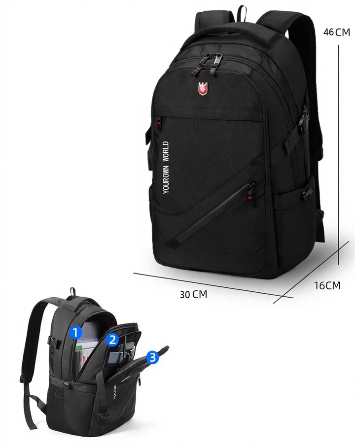 Backpack with laptop compartment, 15 inch