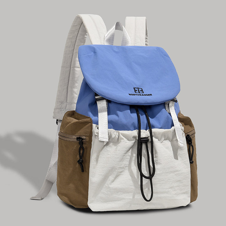 Backpack with contrasting colors, 20–35 L, oxford fabric