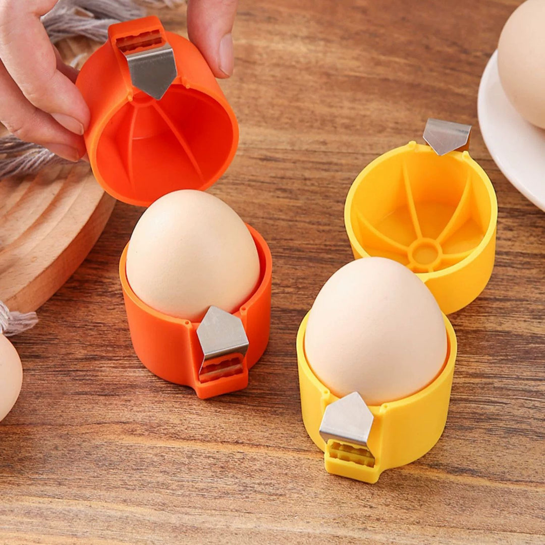 Egg peeler for peeling and separating