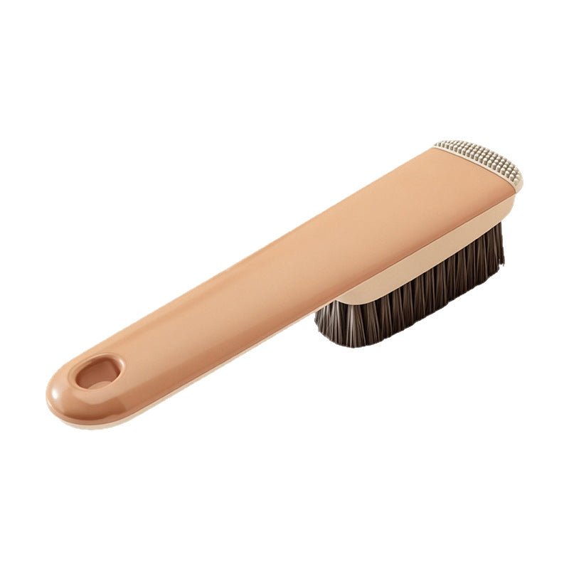 Shoe brush with soft bristles