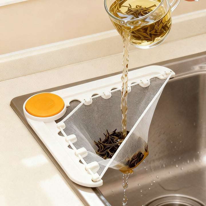 Sink filter sieve with suction cup