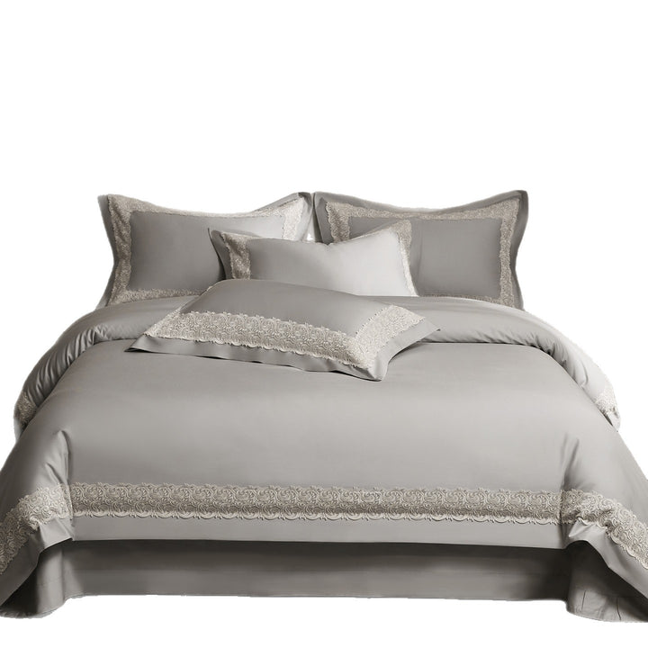 Cotton bedding set, 4-piece, elegant