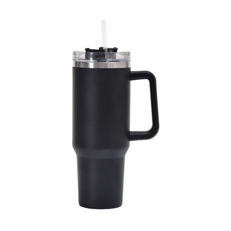 Insulated cup 40oz with straw and handle