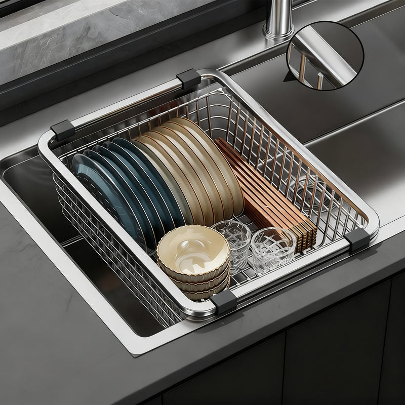 Stainless Steel Draining Basket for the Sink, Hanging