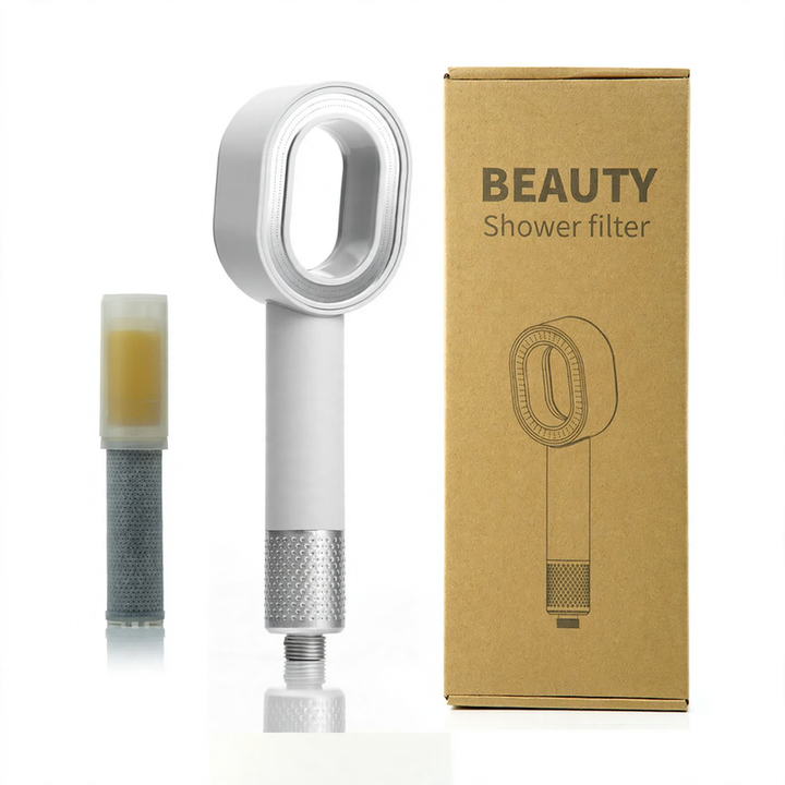 3-in-1 Shower head with massage function, plastic