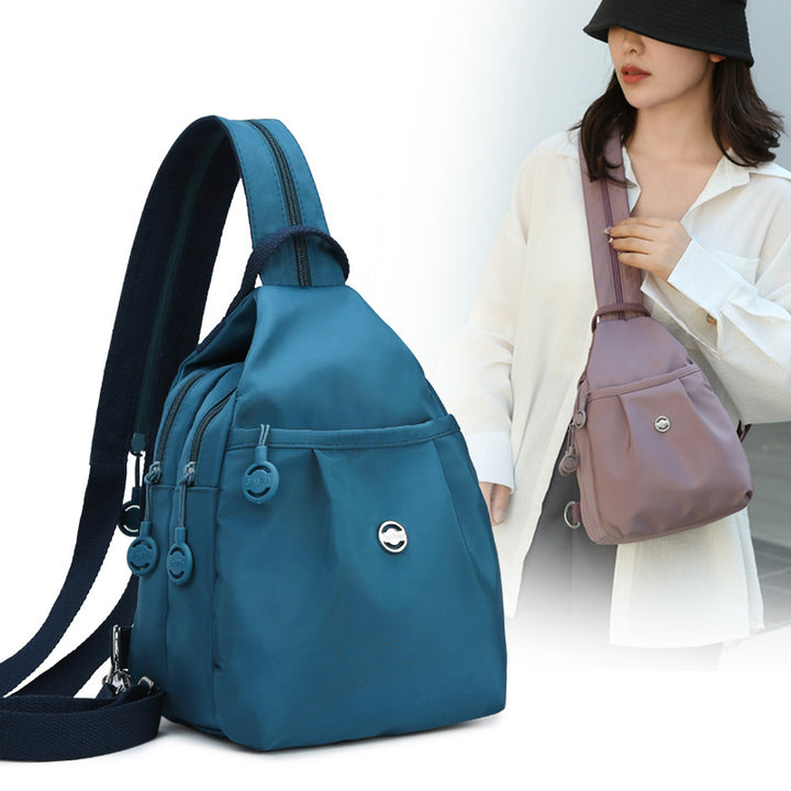 Compact backpack with theft protection, Oxford fabric