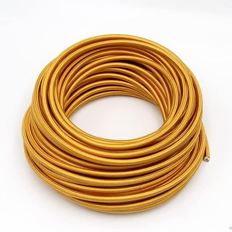 Textile-encased power cable 2×0.75 mm²