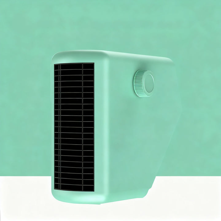 Compact desk heater, portable