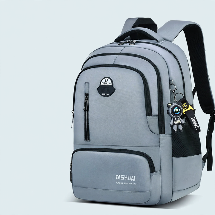 School backpack with roll-top closure, large