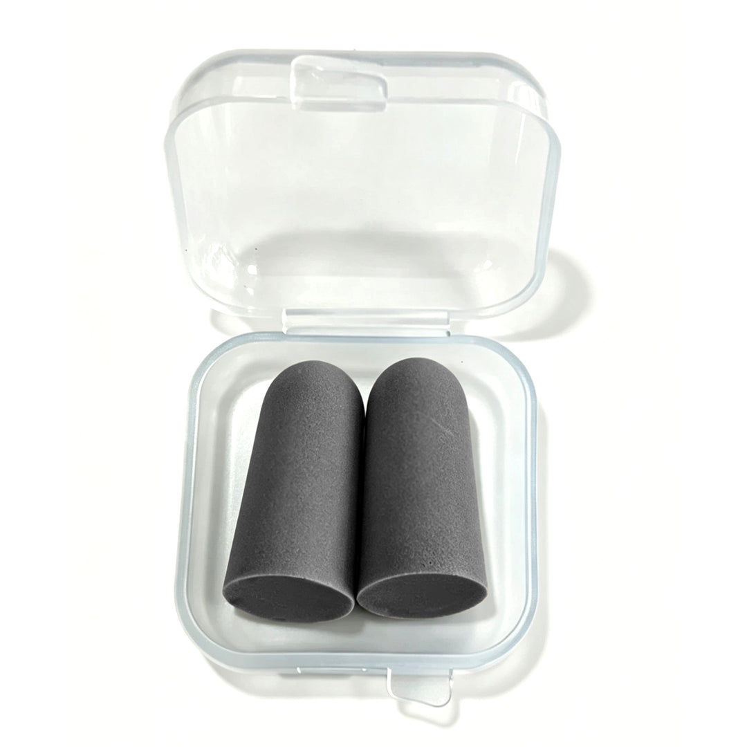 Foam ear plugs, spherical shape, 25×12 mm