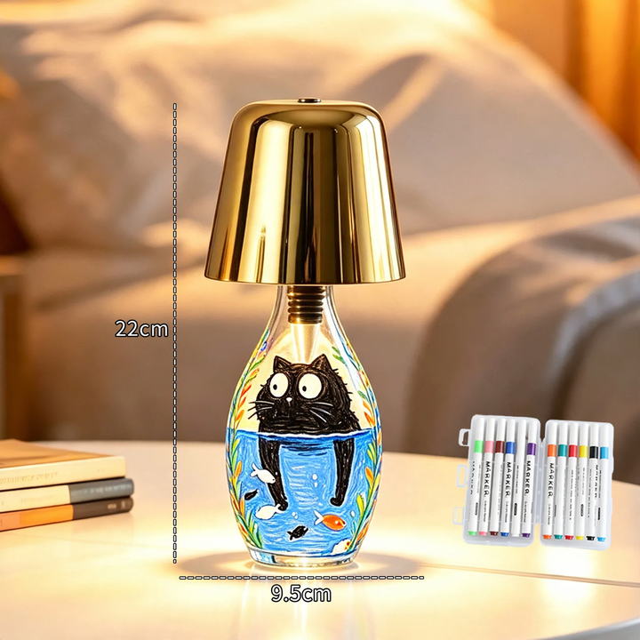 Christmas tree and wine bottle night light
