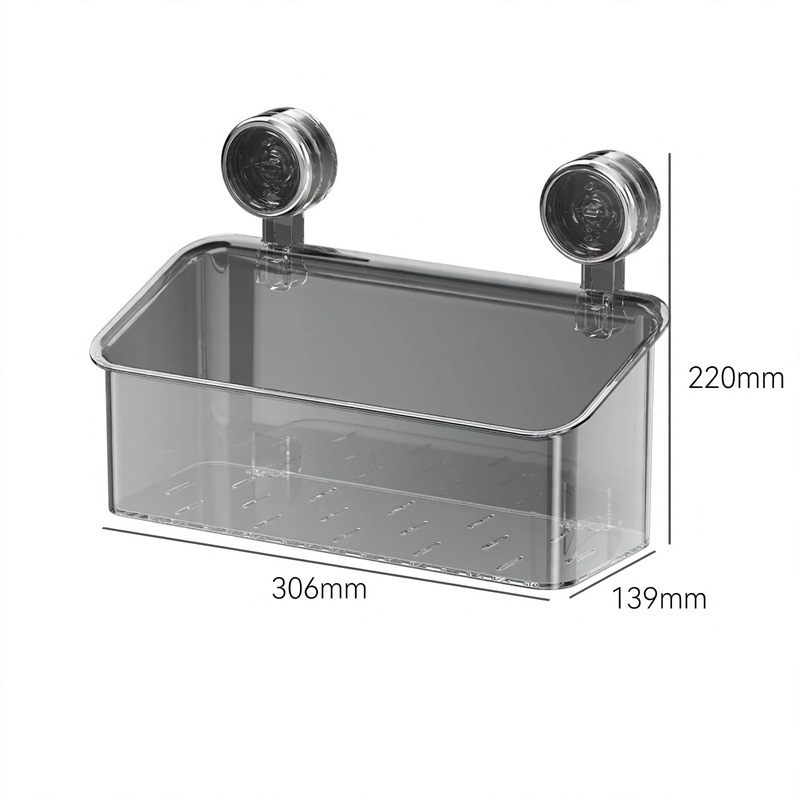 Suction cup wall box with drain, model YM.6933-59063