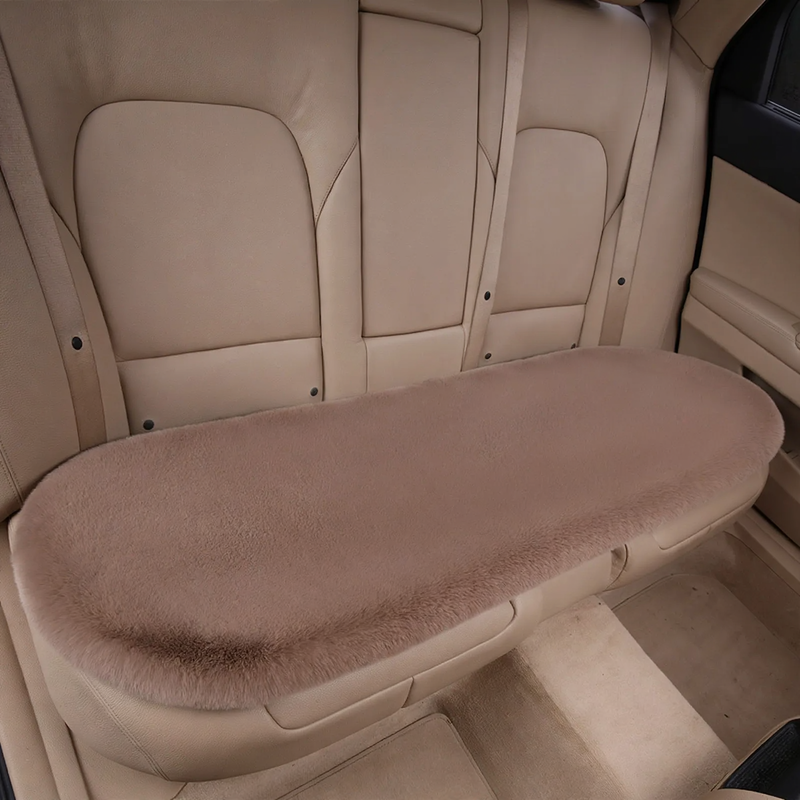 Plush car seat cushion, winter version