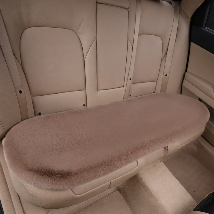 Plush car seat cushion, winter version