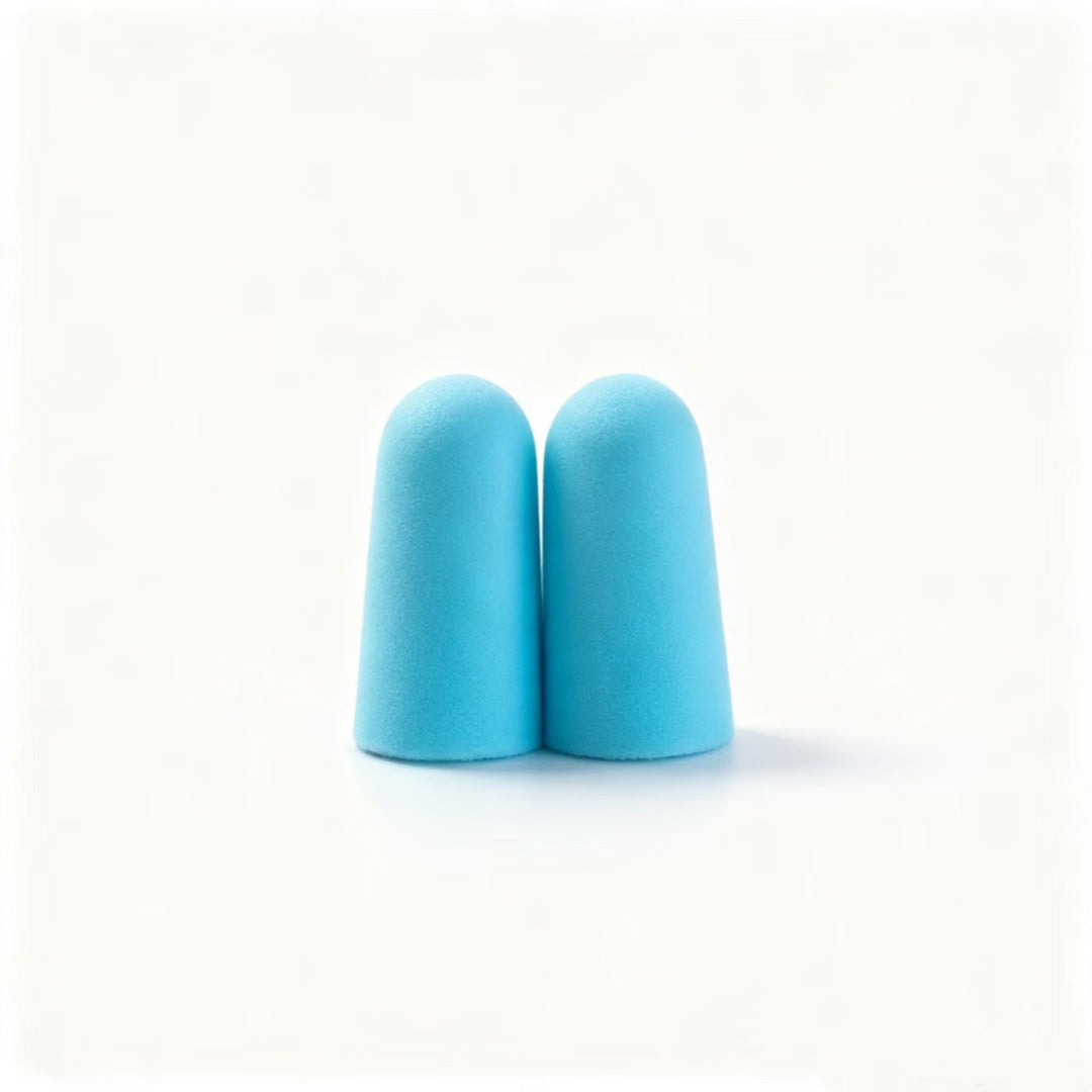 Foam ear plugs, spherical shape, 25×12 mm