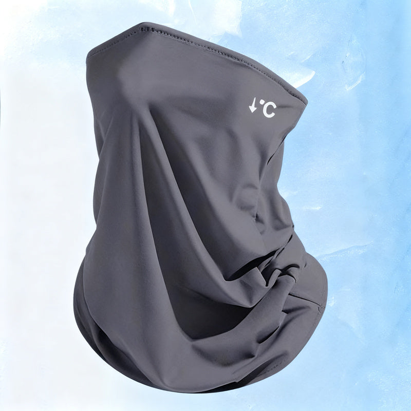 UV protection face mask with ear loops and neck protection