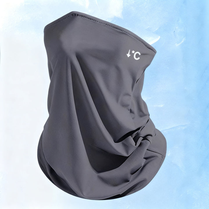 UV protection face mask with ear loops and neck protection
