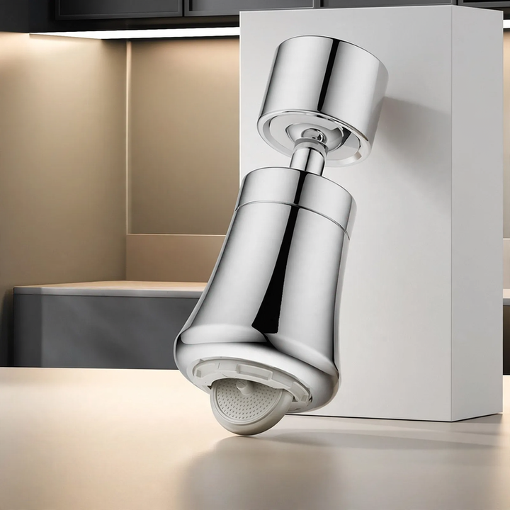 Retractable faucet attachment, 360° rotatable