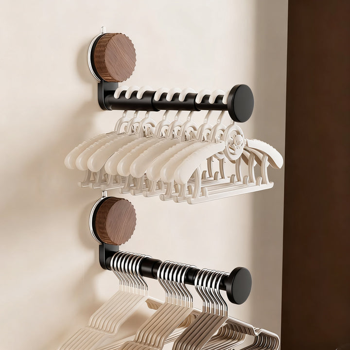 Suction cup clothes drying rack, extendable