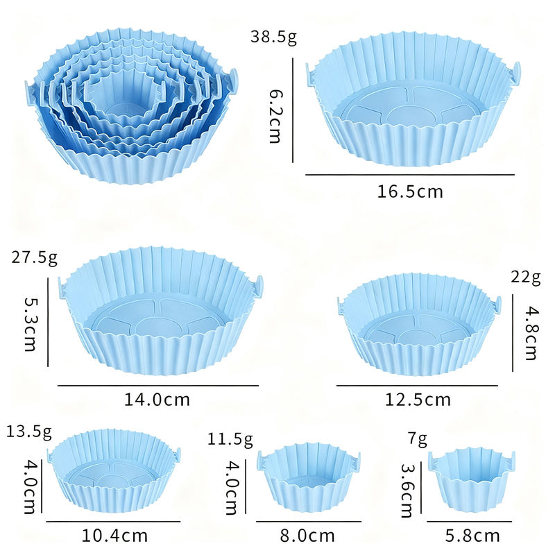 Silicone egg cups, round, 9×9×7 cm