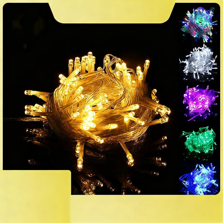 LED light chain with 8 functions