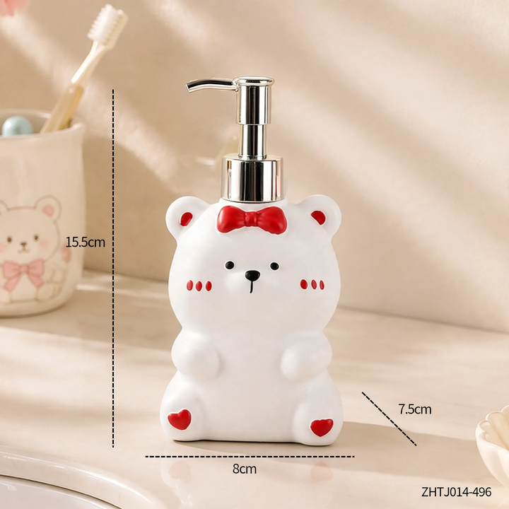 Soap dispenser bottle, 280 ml, bear design