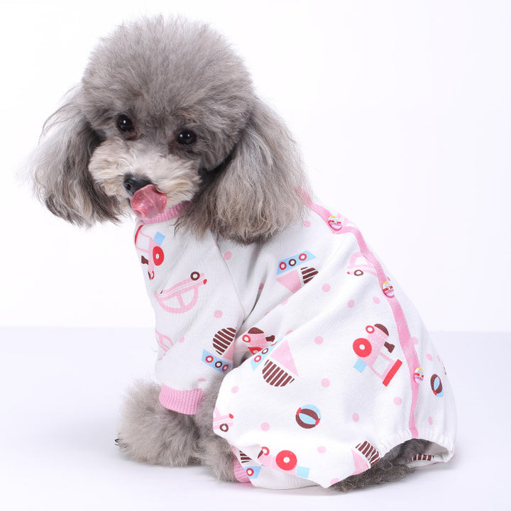 Dog overall made of cotton, autumn and winter