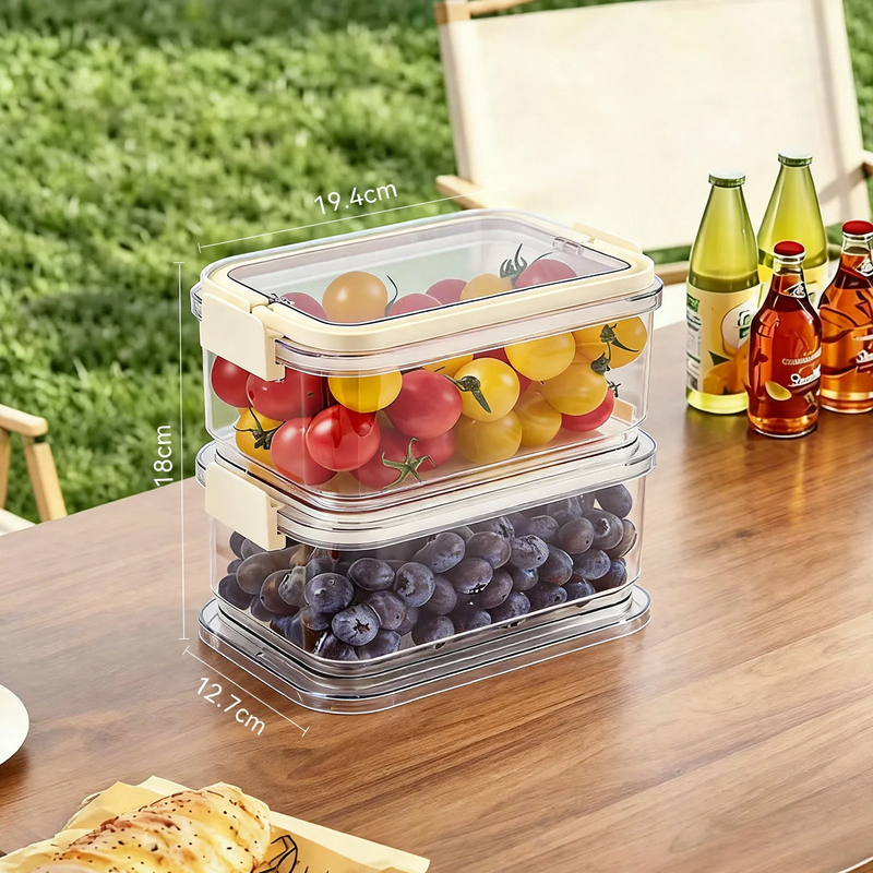 Fresh-keeping box with cooling element and drip tray